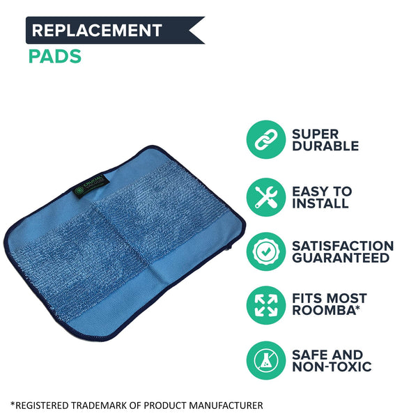 3pk Reusable Microfiber Cleaning Pads Perfect for us as Napkins & Paper Towels