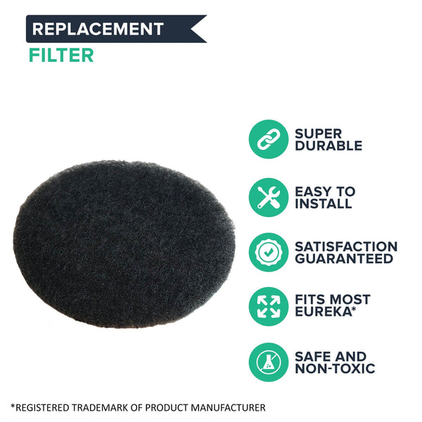 Replacement Motor Filter, Fits Eureka and Sanitaire Canister Vacuums, Compatible with Part 38333