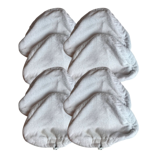 8pk Replacement Steam Mop Pads, Fits Bissell Select Hard Surface Cleaner 94E9T(A), Compatible with Part 76B2A