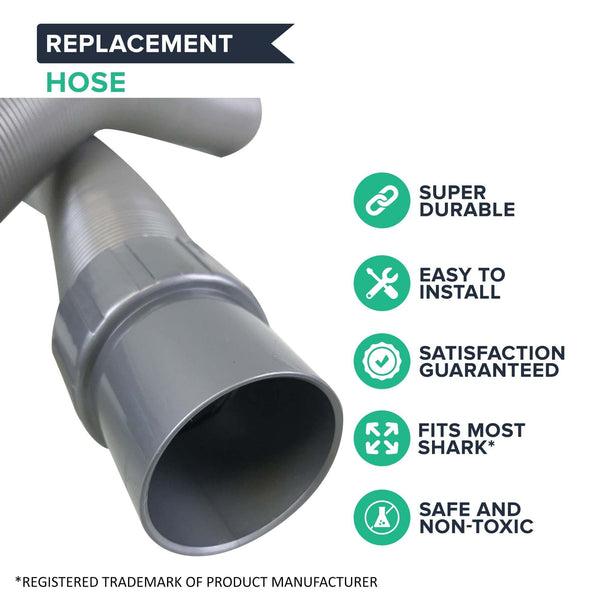 Crucial Vacuum Replacement Compatible With Shark Navigator For Hose Part # 1114FC and Vac Models NV22, NV22L, NV22T, NV42, NV44, UV400, UV410 Upright Vacuum Cleaner For Purified Healthier Air (1 Pack)
