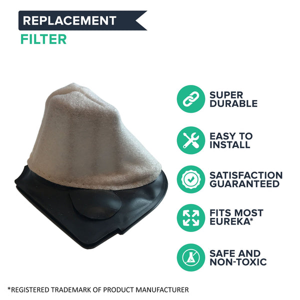 2PK Replacement Dust Cup Filters Fit Eureka DCF11 Quick Up, Compatible with Part 39657
