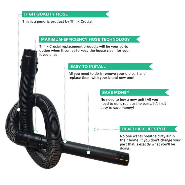 Repl. Eureka Smart Vac Whirlwind 4870 Hose, Part 612471