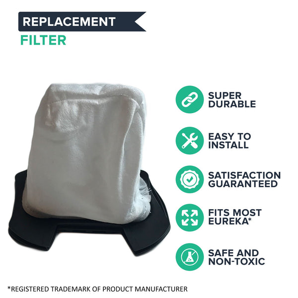 4pk Replacement Dust Cup Filters, Fits Eureka STK Quick Series, Compatible with Part 61544 & 61544A