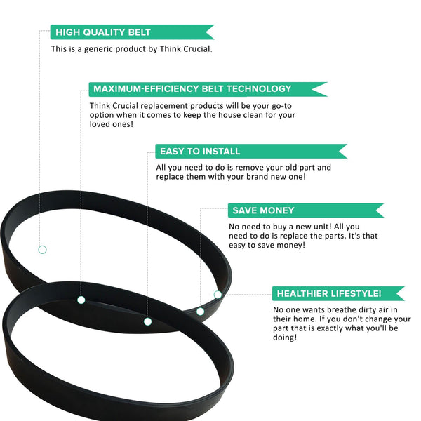 Replacement Belts, Fits Shark Infinity, Compatible with Part 1102FP