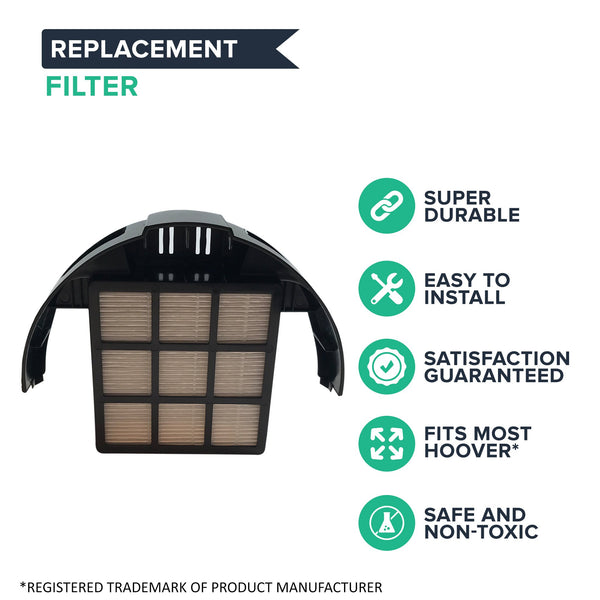 4pk Replacement HEPA Style Filters, Fits Hoover Windtunnel T-Series, Compatible with Part 303172001 & 303172002