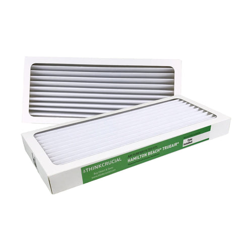 Crucial Air Filter Replacement Parts Compatible With Hamilton Beach True Air Part # 990051000 - Fits Vacuum Models 04383, 04384, 04385 - HEPA Style Filters Capture Mites, Pollen, Household Dust - Bulk (2 Pack)