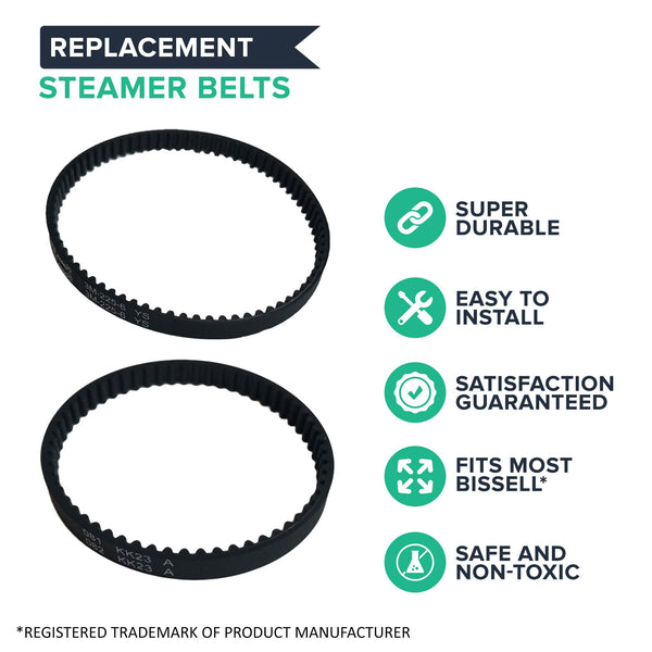 4pk Replacement Belt Kit, Fits Bissell ProHeat 2X, Compatible with Part 203-6688 & 203-6804