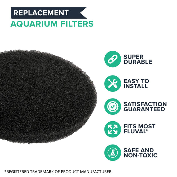 Replacement Aquarium Foam Filters - Compatible with Fluval FX4, FX5 & FX6