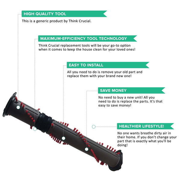 Replacement Brush Roller, Fits Dyson DC17, Compatible with Part 911961-01