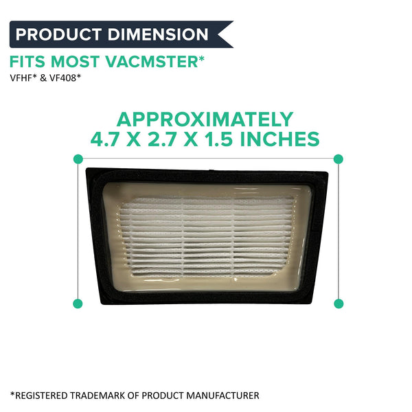 Wet / Dry Vacuum Filter For Vacmaster VFHF, Fits Model VF408
