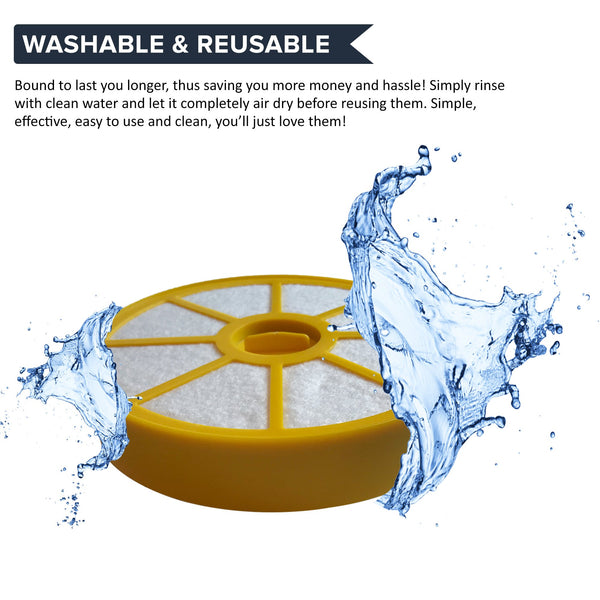 4pk Replacement Pre Filters, Fits Dyson DC14, Washable & Reusable, Compatible with Part 905401-01