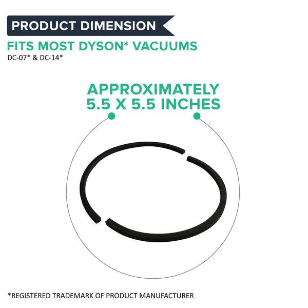 Replacement Post-Motor HEPA Style Filter & Seal Kit, Fits Dyson DC07 & DC14, Compatible with Part 901420-02 & 10-2314-04