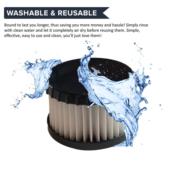 2pk Replacement F9 HEPA Style Filters, Fits Dirt Devil, Compatible with Part 2DJ0360000 & 3DJ0360000