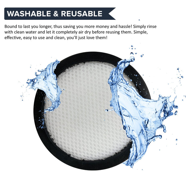 Replacement Pre Filter & Foam Filter Set Compatible with Eureka RapidClean Pro Cordless Stick Vacuum (2 PACK)