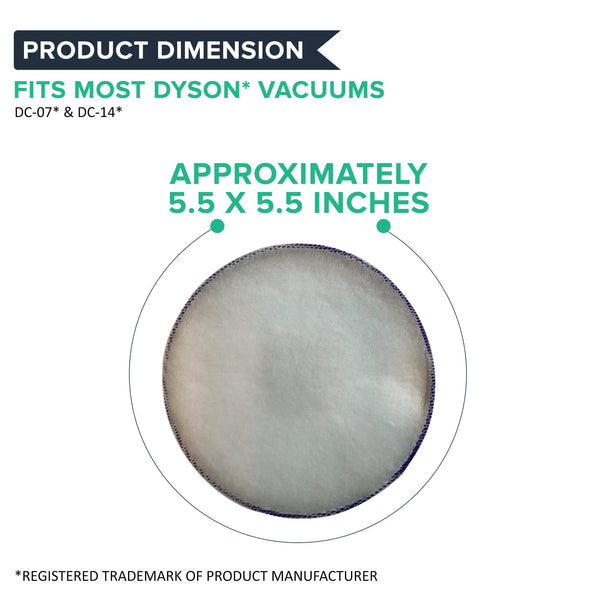 Crucial Vacuum Air Filter Replacement - Compatible With Dyson DC-14, Replaces Pre-Motor HEPA Style Filter Part 20-520 46-3305-01, Models 116-20612, 116-20712, 116-20812, 116-20912, 116-21612