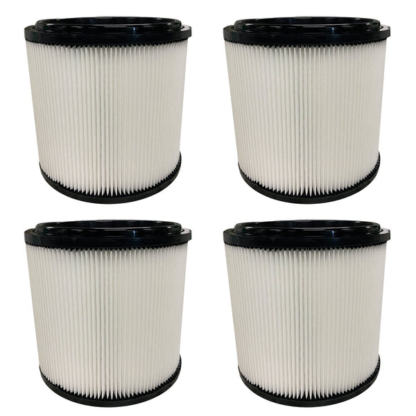 Wet / Dry Vacuum Filter Fits Vacmaster VCFH, Fits 5 - 20 Gallon Wet/Dry Vacs, Retainer Lid Not Included