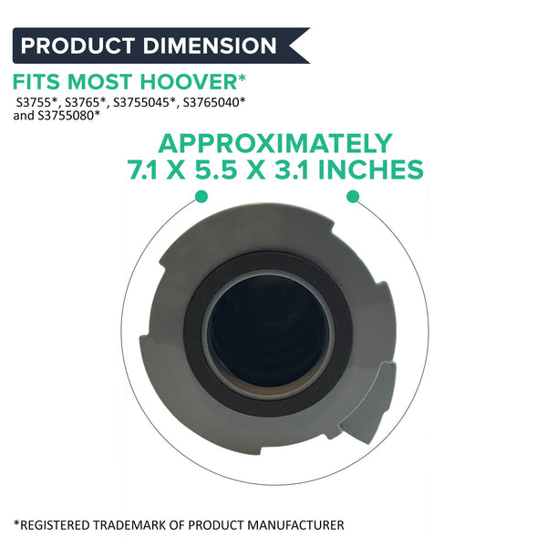 2pk Replacement Filters, Fits Hoover Windtunnel Bagless Canister, Washable & Reusable, Compatible with Part 59134033