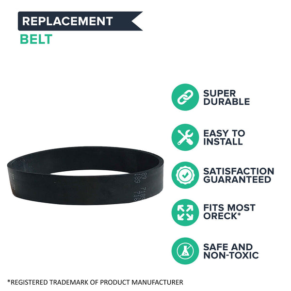 9pk Replacement Vacuum Belts, Fits Oreck XL Upright, Compatible with Part 030-0604 & XL010-0604