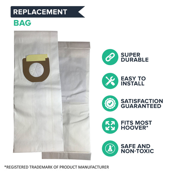 18pk Replacement Type Y Windtunnel Paper Bags, Fits Hoover, Compatible with Part 4010100Y