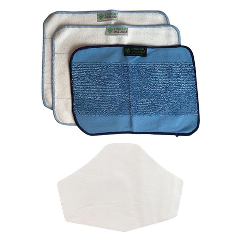 3pk Reusable Microfiber Cleaning Pads & 10PK Face Mask Filters for Free!