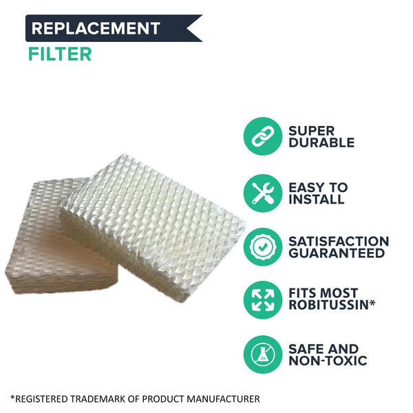 6pk Replacement Wick Filters, Fits Robitussin Humidifiers, Compatible with Part AC-813 & D13-C
