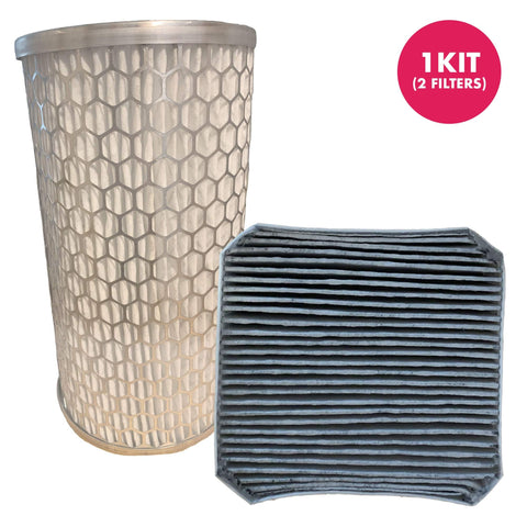 Think Crucial Replacement HEPA Style Pre Filter And Post-Filter Kit, Compatible with Gray Version 2.1 Designed to Fit Molekule (TM) Air Cleaner Purifier Machine