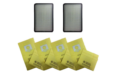 2pk Replacement EF1 Filters & 9 5055 Paper Bags, Fits Kenmore, Compatible with Part 86889, 20-5055, 20-50557 & 20-50558