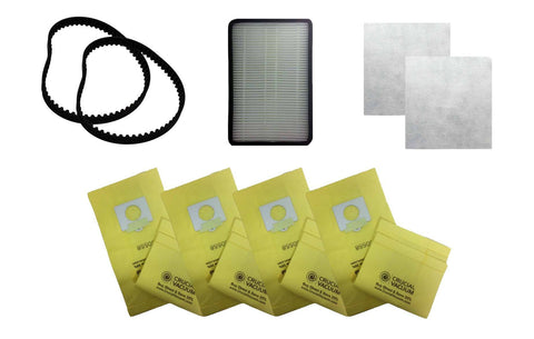 2pk Replacement CB1 Belts, 1 EF2 Filter, 2 CF1 Filters & 9 5055 Paper Bags, Fits Kenmore, Compatible with Part 86880, 86883, 20-5285 & 20-5055