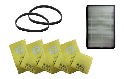 2pk Replacement CB3 Belts, 1 EF1 Filter & 9 5055 Paper Bags, Fits Kenmore, Compatible with Part 86889, 20-5218 & 20-5055